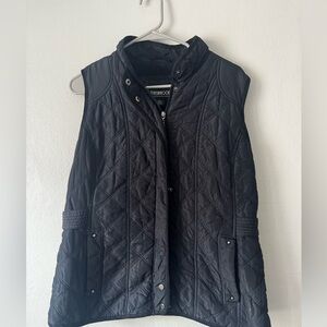 Weatherproof Black Quilted Women's Vest
